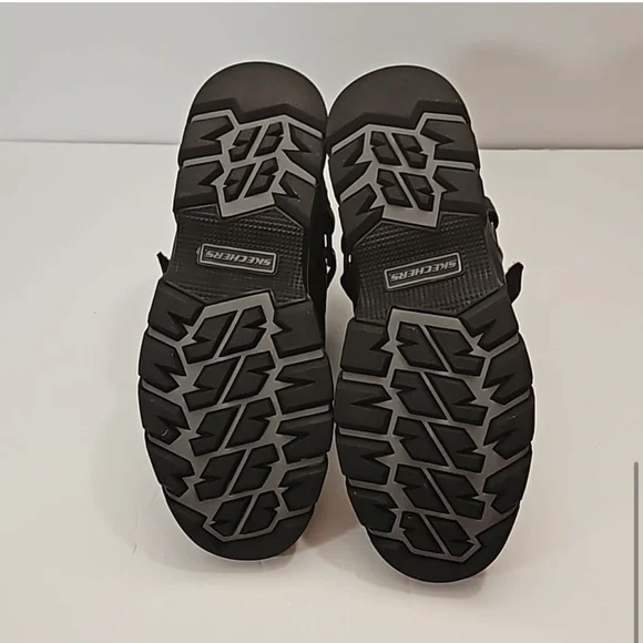 Skechers Men's Heavy Duty Water Resistant Weatherproof Boots Black 10.5 - Picture 6 of 8
